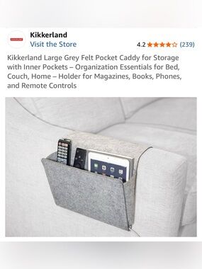 Kikkerland Felt Caddy Organizer